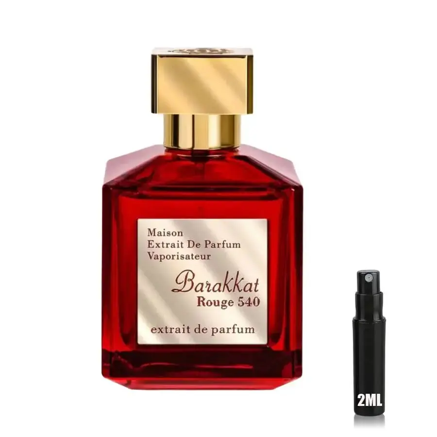 Barakkat Rouge 540 Extrait de Parfum - Fragrance World - Decant Sample - Image 3