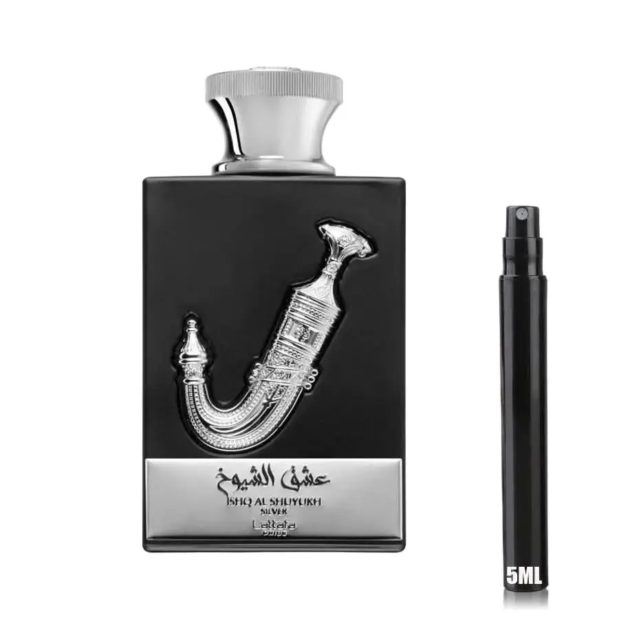 Ishq Al Shuyukh Silver - Lattafa Pride - Decant Sample - Image 4